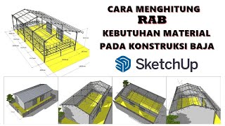 CARA MENGHITUNG RAB KEBUTUHAN MATERIAL BAJA PADA KONSTRUKSI BAJA [upl. by Loring]