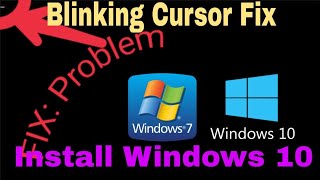 how to fix black screen with blinking cursor windows 710 [upl. by Goldshell]