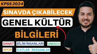 KPSS 2024 I Sınavda Çıkabilecek GENEL KÜLTÜR Bilgileri I Enes Hoca kpss2024 kpss [upl. by Wilscam]