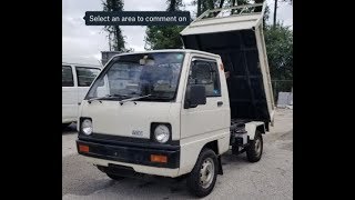 1986 Mitsubishi MiniCab Dump Truck U11T [upl. by Enilrae]