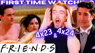 UNBELIEVABLE ENDING Friends Season 4 Episode 23 amp 24 Reaction FIRST TIME WATCHING [upl. by Carrnan]