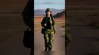 女军人的一生 the life of an army girl soldier life army ai aianimation [upl. by Swope]