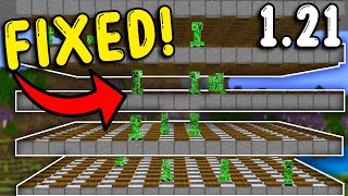 I FIXED the CREEPER FARM In Minecraft Bedrock 121 [upl. by Rol]