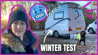 Testing My GoPod MicroCaravan in Freezing Weather  VLOG 1 [upl. by Eenyaj197]