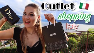 Vlog Serravalle Designer Outlet Shopping in Italy  follow me around at YSL Balenciaga amp Moschino [upl. by Klepac]