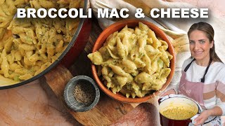 One Pot Broccoli Cheddar Mac amp Cheese  30 Minute Recipe [upl. by Kesley959]