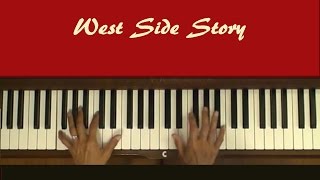 Tonight West Side Story Piano Tutorial v2 [upl. by Atnad180]