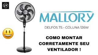 Ventilador de coluna Mallory  Delfos TS Montagem [upl. by Adnilg]