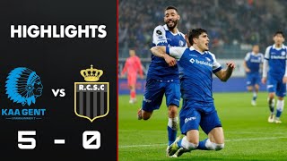 KAA Gent vs Sporting Charleroi 50 Highlights  La Gantoise  Charleroi  Jupiler Pro League 2024 [upl. by Harobed]