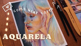 Parte1  Retrato em Aquarela passo a passo Dicas de como usar as cores na aquarela 🎨 [upl. by Netsirc]