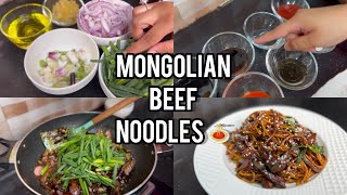 MONGOLIAN BEEF NOODLES [upl. by Yliram]