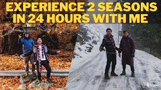 Travel Kashmir The Magic of 2 Seasons in 24 Hours  Unforgettable Moments in Srinagar and Pahalgam [upl. by Ahlgren790]