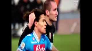 Cavani vs Chiellini and finally fair play [upl. by Eenalem]