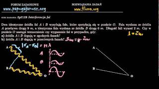 fpf119  Interferencja fal  Zadanie z fizyki  filomaorg [upl. by Atinnor7]