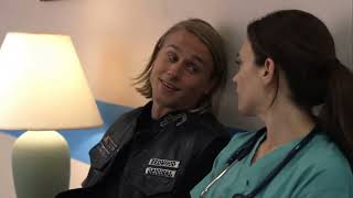 Sons of Anarchy  1x02  Tara and Jax emotional scene  1080p [upl. by Ahsak]