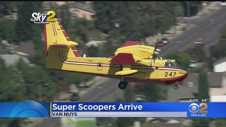 Super Scoopers Arrive In SoCal Ahead Of Fire Season [upl. by Hsivat880]