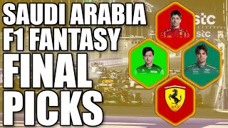 Playing F1 Fantasy Without Knowing The Rules  Saudi Arabia Round 2 Picks [upl. by Banebrudge]