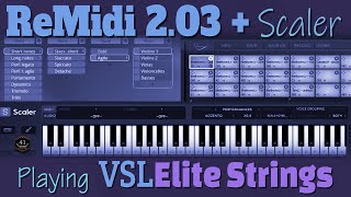 Having some fun with ReMidi 203 Scaler and the Vienna Symphonic Library Elite Strings [upl. by Eseer]