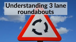 How to drive on 3 lane roundabouts [upl. by Dorina]