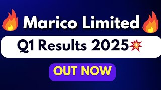 MARICO Q1 results 2025 MARICO results today MARICO Share News MARICO Share latest news [upl. by Tima]