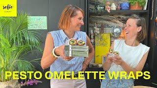 Gezonde wrap met pestoomelet  Sofie Dumont  Mama Van Vijf [upl. by Etnahs881]