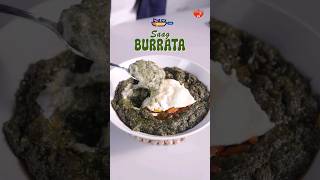 Saag Burrata  Desi Fusion With A Cheesy Twist  India Food Network Shorts [upl. by Fanya]