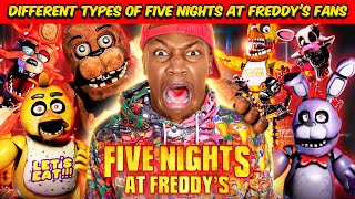 Different types of Five Nights At Freddys Fans [upl. by Wey]