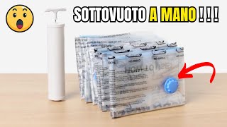 ✅Sacchetti SOTTOVUOTO con POMPA A Mano Presentazione [upl. by Neeven]