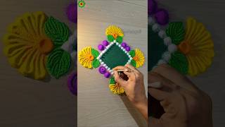 Rangoli designs for diwali simple and easy rangolidesign diwalirangoli shorts [upl. by Ayahsal]