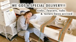 our plumbing has ARRIVED for the new house  VLOGMAS Day 9 [upl. by Stolzer630]