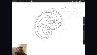 How to draw Scroll work for metal engraving [upl. by Sparke]