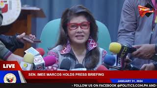 LIVE  Press conference ni Senator Imee Marcos [upl. by Hey864]