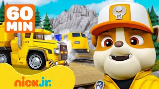 Rubbles Monster Truck amp Big Rig Rescues w PAW Patrol Roxi  1 Hour Compilation  Rubble amp Crew [upl. by Delos39]