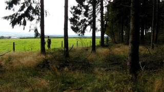 Foxholes Lyle Bouck at Lanzerath Belgium [upl. by Gannon]