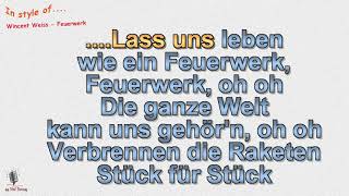 Wincent Weiss  Feuerwerk  Instrumental und Karaoke [upl. by Socin]