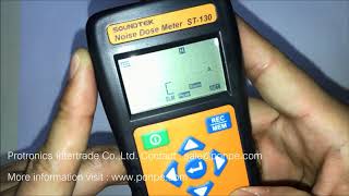 ST130 การใช้งาน Noise Dose Meter [upl. by Aneres652]