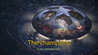 HIMNO UEFA CHAMPIONS LEAGUE  LETRA [upl. by Vachill]