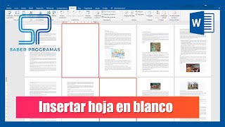 Word  Insertar página en blanco Word  Añadir hoja en blanco Tutorial en español HD [upl. by Lamb453]