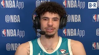 LaMelo Ball Talks Hornets OT Win amp Wild Finish vs Celtics  NBA GameTime [upl. by Albertson338]