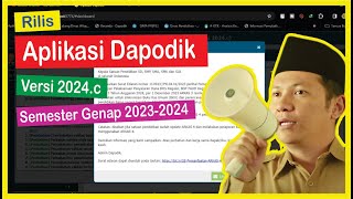 Rilis Aplikasi Dapodik Versi 2024c [upl. by Gairc]