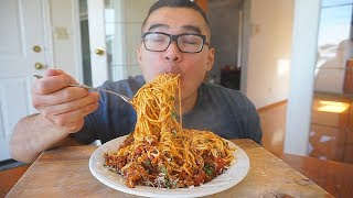 BOLOGNESERAGU PASTA  Recipe  MUKBANG [upl. by Roche]