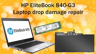 HP Elitebook 840G3 laptop drop damage repair [upl. by Anoet]