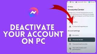 How to Deactivate Messenger Account on PC 2024 [upl. by Grant695]