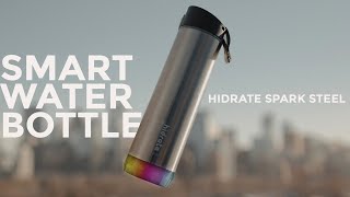 The Smartest Water Bottle  Hidrate Spark Steel Review [upl. by Ribaj]