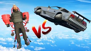 VOITURE VOLANTE DELOREAN VS JET PACK [upl. by Ydnal361]