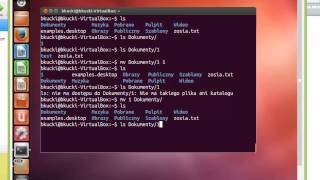 006 Kurs Linuxa kopiowanie folderów z zawartoscia [upl. by Benilda]