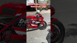 ducati 848evo vs ducati multistrada1260s tabooshop [upl. by Knowland]