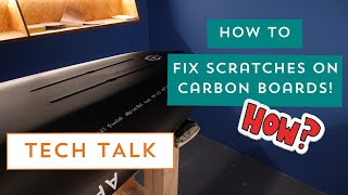 A Quick and easy Tutorial on how to fix small scratches and white spots on carbon foil boards [upl. by Ardnak]