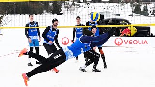 Snow Volleyball Slovakia vs Ukraine  Semifinal [upl. by Eenwat]