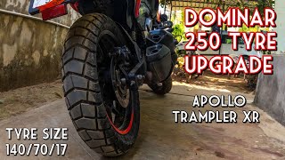 Nua tyre mar Dominar ne  Bhawanipatna  Apollo trampler XR [upl. by Nyletak35]